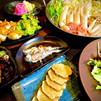 2.5 hours of all-you-can-drink [Akita specialty course] 7 dishes, 5,000 yen including tax ★Completely private room guaranteed★
