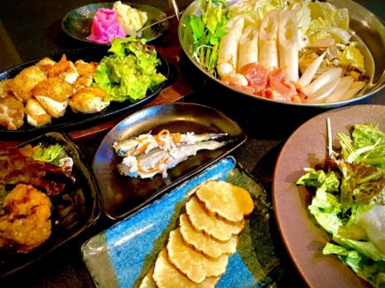 2.5 hours all-you-can-drink included [Akita Specialty Course] 7 dishes total 5,000 yen including tax ★Fully private room guaranteed★