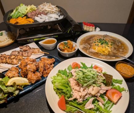 2.5時間飲み放題付 【鶏づくしコース】 全8品 税込4000円 ★完全個室確約★