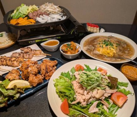 2.5時間プレミアム飲み放題付［鶏づくし　極　コース］全9品税込６０００円★完全個室確約★