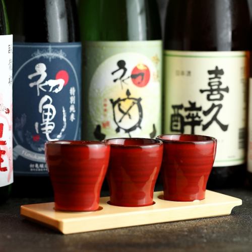 A wide variety of Japanese sake!