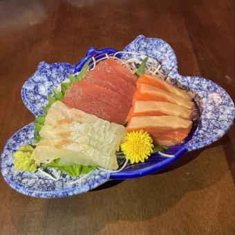 豊洲直送本日の刺身3点盛(1人前)