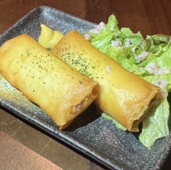 パリパリ自家製かに春巻き（2本）
