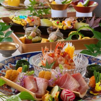 [Yamao Sammai Course 11 dishes total] Sesame mackerel, spare ribs, Hanaika shumai, sushi 7,000 yen → 6,000 yen with all-you-can-drink