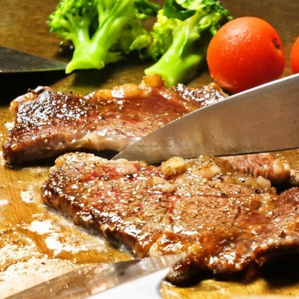 [Today's special Japanese beef sirloin rib steak] 100g 1950 yen ~ Use Japanese black beef A5 rank, please simply with wasabi