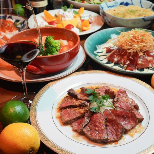 【ゆっくり飲みたい宴会に！】贅沢Partyコース7品3時間飲み放題付6500円(税込)