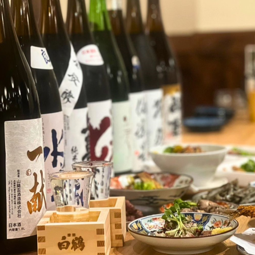 [Lots of recommended sake] Rare brands of local sake too!