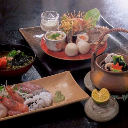 旬の食材をふんだんに使ったこだわりの京料理の数々