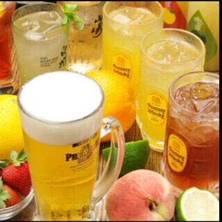 【プレミアム2h飲み放題単品】ビール・ハイボール・サワー含むドリンクが飲み放題⇒2178円(税込)