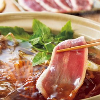 Perfect for New Year's and year-end parties [2.5 hours all-you-can-drink] Satisfying all-you-can-drink ☆ Duck shabu-shabu hotpot course 5,500 yen