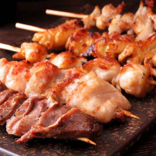 Carefully Selected Yakitori Platter (5 Pieces / Umami Sauce / Salt)