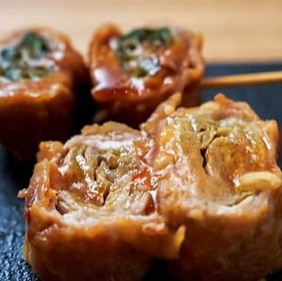 野菜豚肉巻き(レタス・ねぎ)