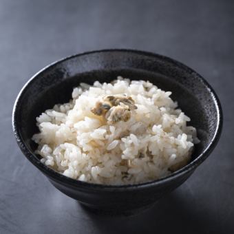 Clam broth rice (served with clam soup)