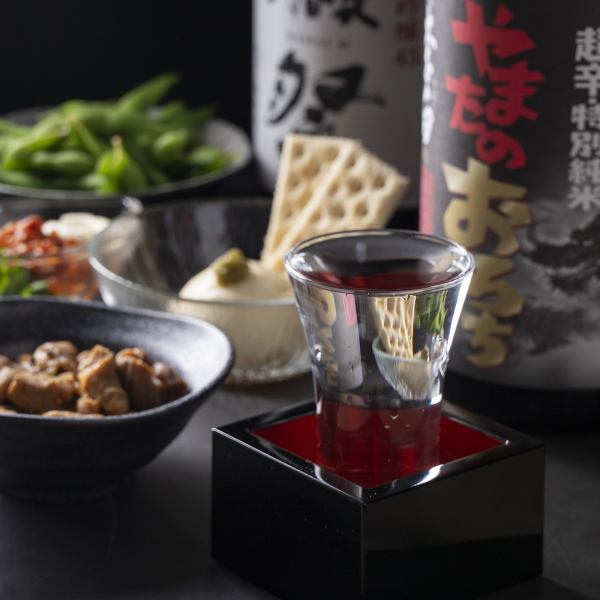オーナー厳選！上質なお酒をリーズナブルに楽しめる♪日本酒・焼酎を中心にご用意あり◎