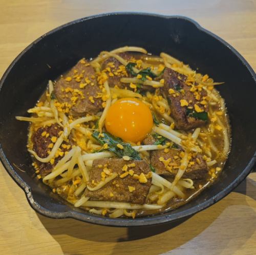 鉄板レバニラ
