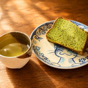 野草のシフォンケーキ 野草茶セット