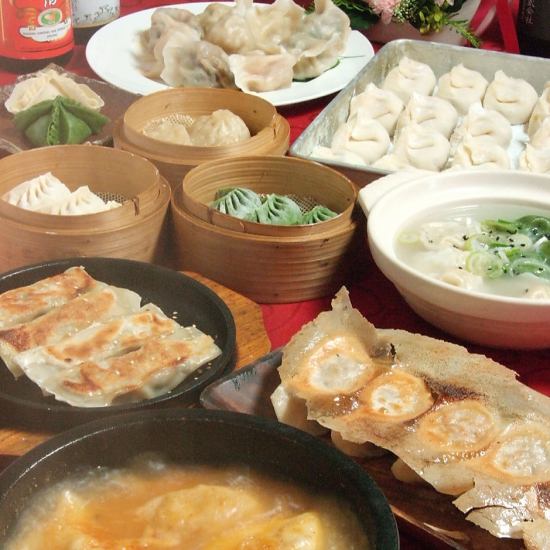Our signature dumplings are hand-made from the skin!