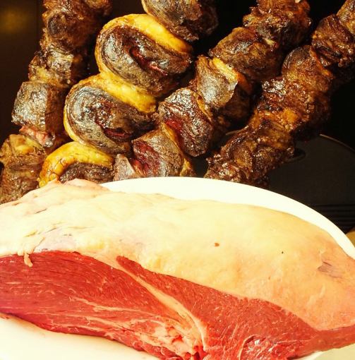 [Saturdays, Sundays, and holidays only] 90-minute Churrasco & all-you-can-drink lunch course 3,727 yen (4,100 yen including tax)