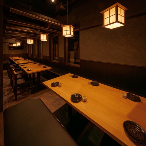 三田・田町での会社宴会や歓送迎会といった大人数でのご宴会にも最適。団体様でもご利用いただける個室もご用意しておりますので、周りを気にすることなく存分に宴会をお愉しみいただけます。