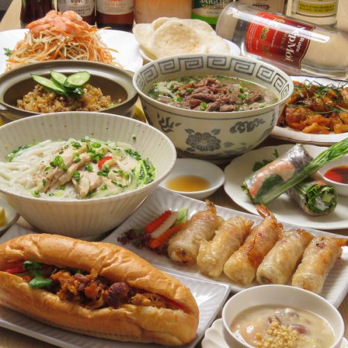 当店おすすめコース ハノイコース/サイゴンコース　女子会、家族とのお食事にもぜひご利用ください★