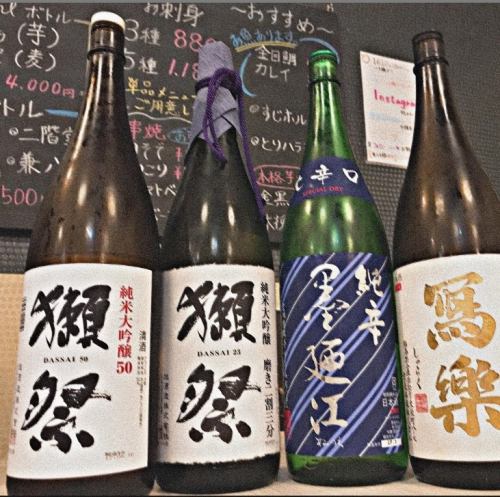 We have plenty of Sake and Shochu varieties!