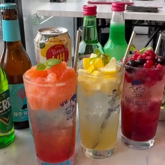 【90分飲み放題】飲み放題1800円 (税込)/+600円(税込)でジョウンデー、チャミスルも飲み放題！