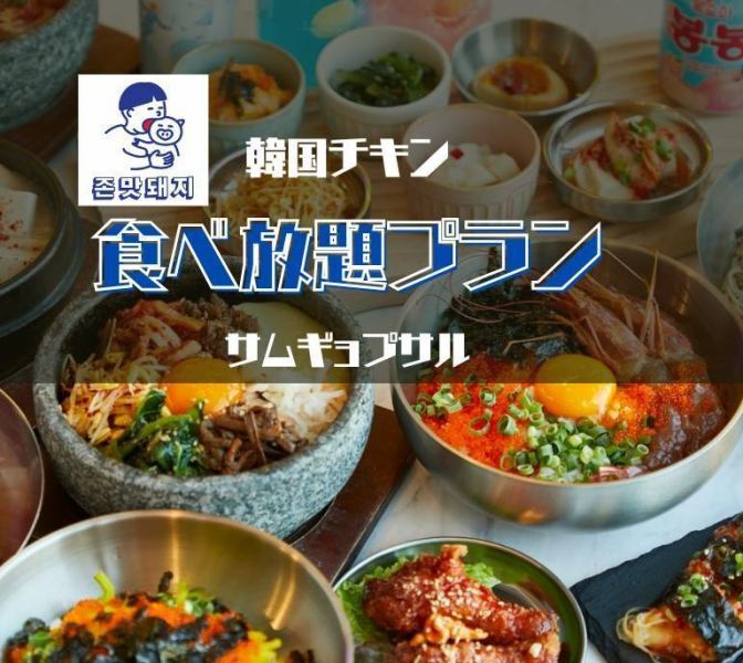 韓国料理の人気メニューをお得に楽しめる全4プランをご用意。2,500円～4,300円までの食べ放題プランをご用意しています。