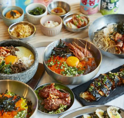 食べ放題プラン2,500円（税込2750円）　韓国チキンなど35品　平日限定（日～木曜日）