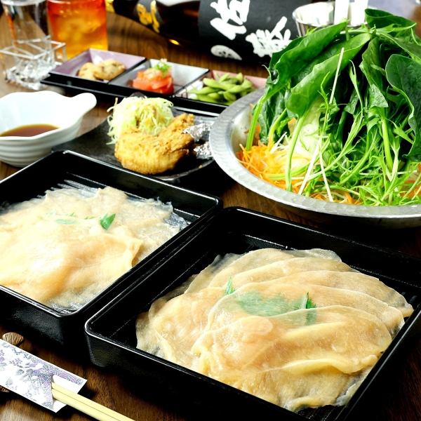 【飲み放題付きでこの価格！コスパ抜群】鶏しゃぶ飲み放題コース3800円(税込)