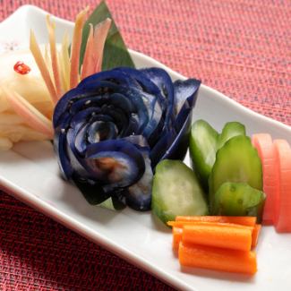 お新香盛り/エイヒレ