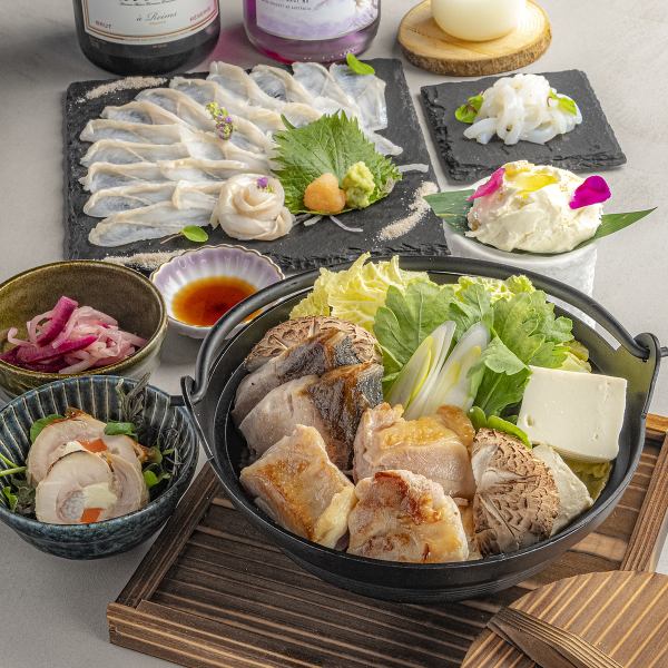 [Carefully selected ingredients! Izuhara Omakase Course] 10 recommended menus including hot pot