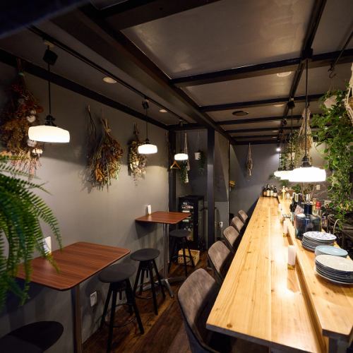 The interior of the store has a calm atmosphere.