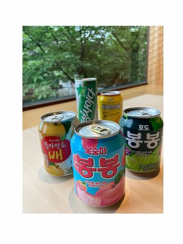 韓国で人気、ボンボンジュースやチルソンサイダー。