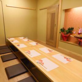 [Horigotatsu seating: 10 people] Enjoy a banquet for up to 15 people.