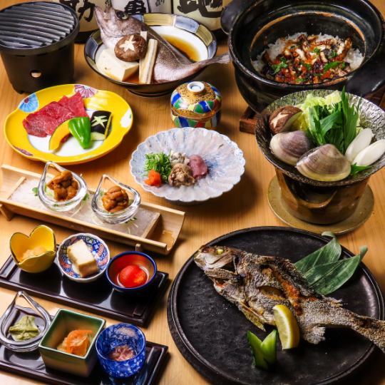 【豪華会席コース】活ハギ・北海道産雲丹等・・・旬魚おまかせコース11000円→8800円