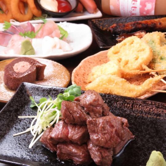 【120分飲み放題付】唐揚げ食べ放題付き！お刺身増.一品追加！ボリューム満点コース☆⇒4000円
