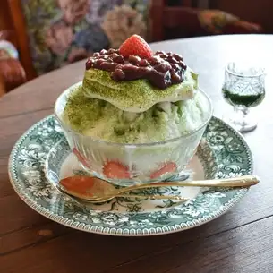 天使のシフォン夏氷シリーズ～ほろ甘抹茶小豆クリーム～