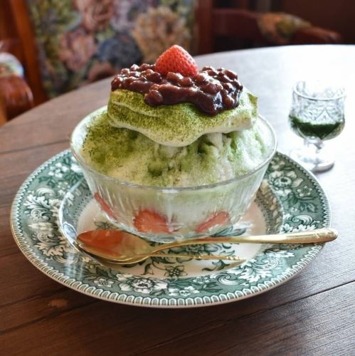天使のシフォン夏氷シリーズ～ほろ甘抹茶小豆クリーム～