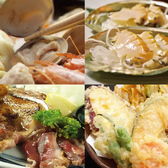 【接待人気No1】旬魚刺身・活鮑・薩摩地鶏・天婦羅・和牛を味わう特選和食コース〈135分飲放付〉