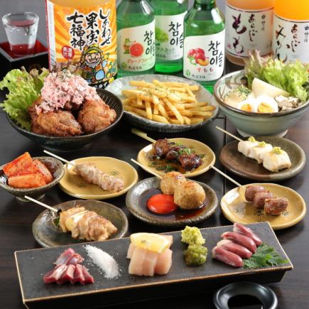 [120 minutes (LO) with 90 minutes of all-you-can-drink included ◎] Ladies' party only, very satisfying course ◆ 7 luxurious dishes ◆ 4,000 yen (tax included)