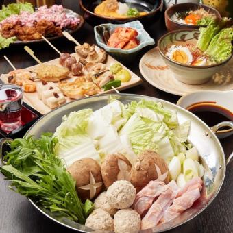 [120 minutes all-you-can-drink included] Enjoy a selection of hotpots at your leisure with the "Enchanting Hotpot Course" - 7 dishes in total for 5,000 yen (tax included)