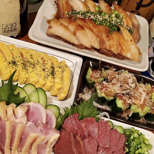 お酒が進むメニューを種類豊富にご用意！【逸品料理各種】