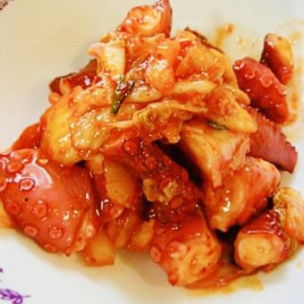 Octopus kimchi