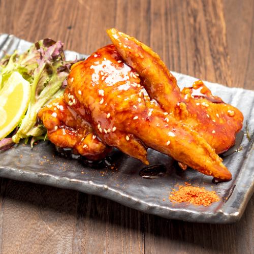 식어도 맛있는 취지 · 닭 날개 · 매운