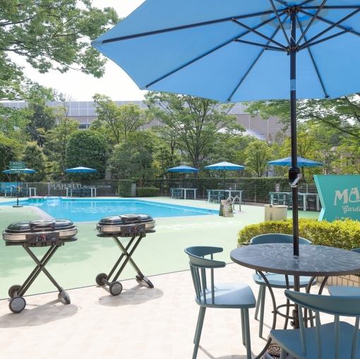 2時間飲み放題付きBBQコース5500円【プールを目の前にBBQ】全6品