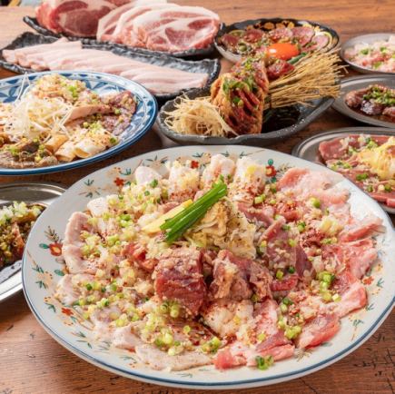All-you-can-eat course: 3,850 yen (tax included)