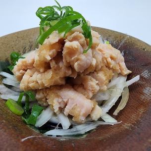 Parboiled and grated ponzu sauce