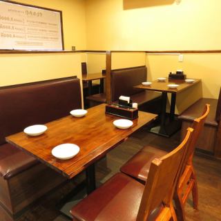 We have many table seats where you can relax.