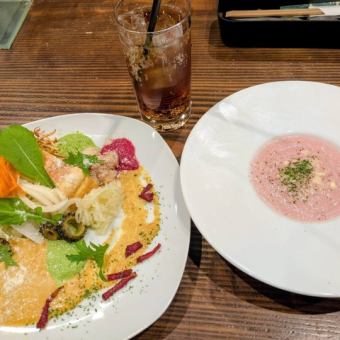 【ランチ限定】クイックランチコース＜Wコース＞