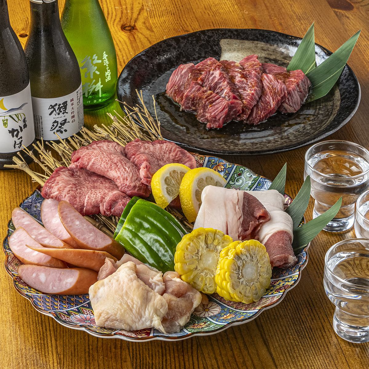 自慢の肉料理/魚料理を存分に味わえるコースをご用意しました♪
